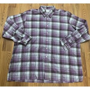 Maus & Hoffman Shirt Mens 3XL Plaid Button Front